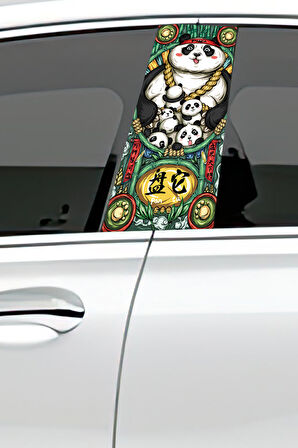 Araç Kapı Direk Kaplama Folyosu Desenli (Sağ Sol Takım) (2 Adet) - 22x50 Cm