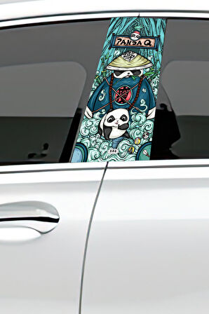 Araç Kapı Direk Kaplama Folyosu Desenli (Sağ Sol Takım) (2 Adet) - 22x50 Cm