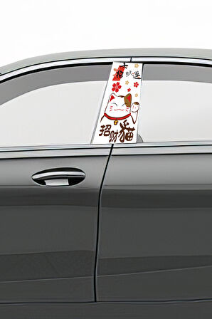 Araç Kapı Direk Kaplama Folyosu Desenli (Sağ Sol Takım) (2 Adet) - 22x50 Cm