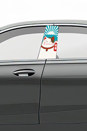 Araç Kapı Direk Kaplama Folyosu Desenli (Sağ Sol Takım) (2 Adet) - 22x50 Cm