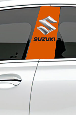 Araç Kapı Direk Kaplama Folyosu Desenli (Sağ Sol Takım) (2 Adet) - 22x50 Cm