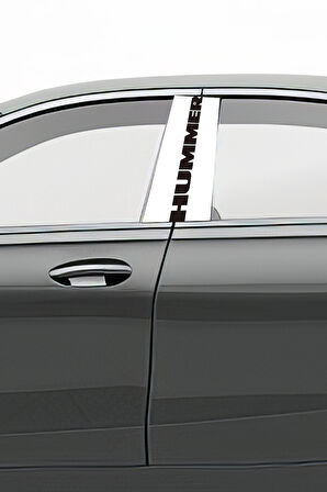 Araç Kapı Direk Kaplama Folyosu Desenli  Sağ Sol Takım 2 Adet  22x50 Cm