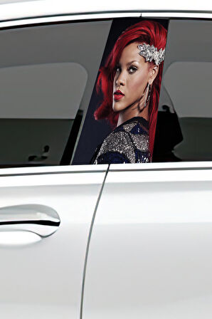 Araç Kapı Direk Kaplama Folyosu Desenli (Sağ Sol Takım) (2 Adet) - 22x50 Cm