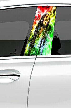 Araç Kapı Direk Kaplama Folyosu Desenli (Sağ Sol Takım) (2 Adet) - 22x50 Cm