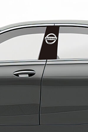 Araç Kapı Direk Kaplama Folyosu Desenli (Sağ Sol Takım) (2 Adet) - 22x50 Cm