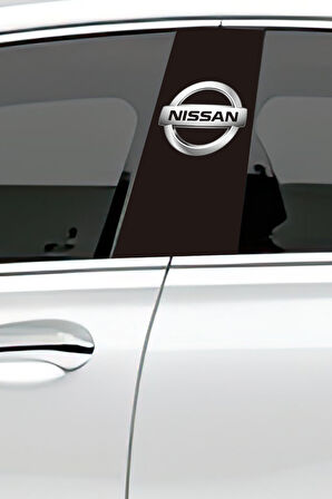 Araç Kapı Direk Kaplama Folyosu Desenli (Sağ Sol Takım) (2 Adet) - 22x50 Cm