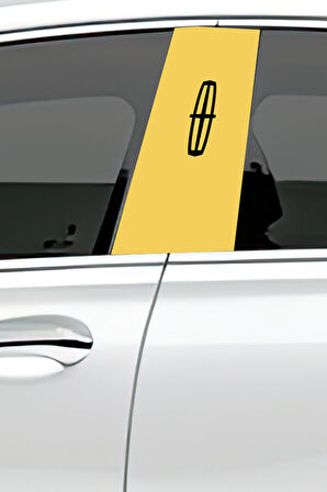 Araç Kapı Direk Kaplama Folyosu Desenli (Sağ Sol Takım) (2 Adet) - 22x50 Cm