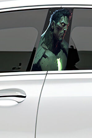 Araç Kapı Direk Kaplama Folyosu Desenli (Sağ Sol Takım) (2 Adet) - 22x50 Cm