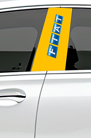 Araç Kapı Direk Kaplama Folyosu Desenli (Sağ Sol Takım) (2 Adet) - 22x50 Cm