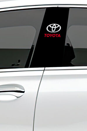 Araç Kapı Direk Kaplama Folyosu Desenli (Sağ Sol Takım) (2 Adet) - 22x50 Cm