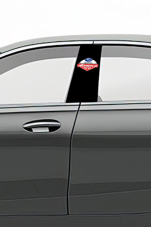 Araç Kapı Direk Kaplama Folyosu Desenli (Sağ Sol Takım) (2 Adet) - 22x50 Cm