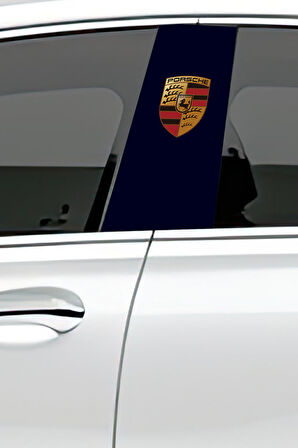 Araç Kapı Direk Kaplama Folyosu Desenli (Sağ Sol Takım) (2 Adet) - 22x50 Cm