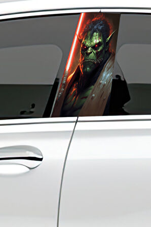 Araç Kapı Direk Kaplama Folyosu Desenli (Sağ Sol Takım) (2 Adet) - 22x50 Cm