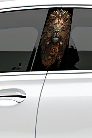 Araç Kapı Direk Kaplama Folyosu Desenli (Sağ Sol Takım) (2 Adet) - 22x50 Cm