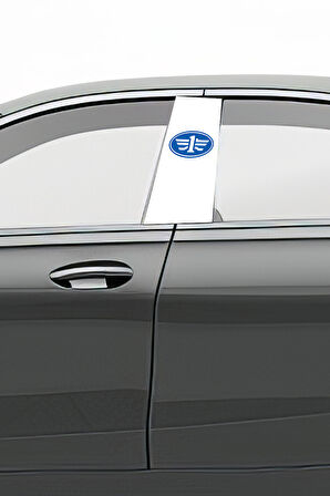 Araç Kapı Direk Kaplama Folyosu Desenli (Sağ Sol Takım) (2 Adet) - 22x50 Cm