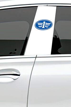 Araç Kapı Direk Kaplama Folyosu Desenli (Sağ Sol Takım) (2 Adet) - 22x50 Cm