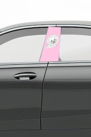 Araç Kapı Direk Kaplama Folyosu Desenli (Sağ Sol Takım) (2 Adet) - 22x50 Cm