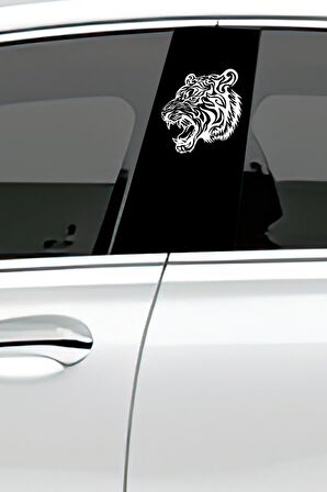 Araç Kapı Direk Kaplama Folyosu Desenli (Sağ Sol Takım) (2 Adet) - 22x50 Cm