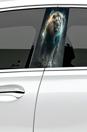 Araç Kapı Direk Kaplama Folyosu Desenli (Sağ Sol Takım) (2 Adet) - 22x50 Cm