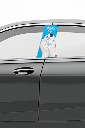 Araç Kapı Direk Kaplama Folyosu Desenli (Sağ Sol Takım) (2 Adet) - 22x50 Cm