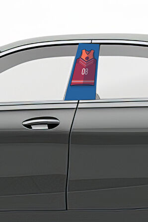 Araç Kapı Direk Kaplama Folyosu Desenli (Sağ Sol Takım) (2 Adet) - 22x50 Cm