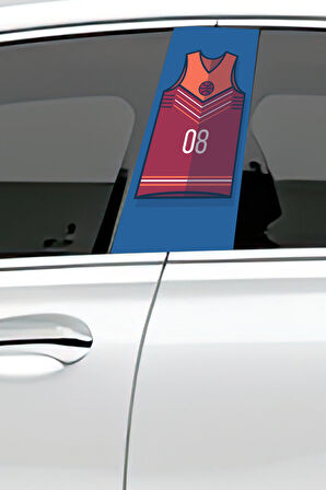 Araç Kapı Direk Kaplama Folyosu Desenli (Sağ Sol Takım) (2 Adet) - 22x50 Cm