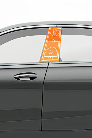 Araç Kapı Direk Kaplama Folyosu Desenli (Sağ Sol Takım) (2 Adet) - 22x50 Cm