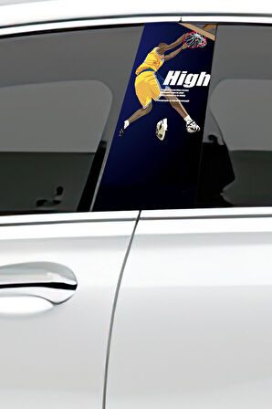 Araç Kapı Direk Kaplama Folyosu Desenli (Sağ Sol Takım) (2 Adet) - 22x50 Cm