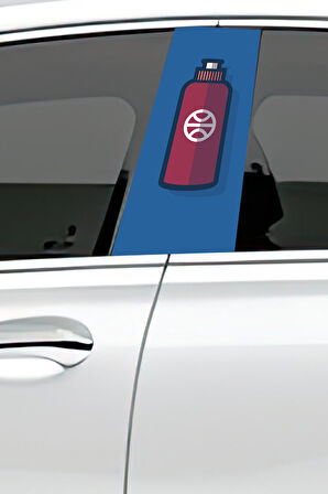 Araç Kapı Direk Kaplama Folyosu Desenli (Sağ Sol Takım) (2 Adet) - 22x50 Cm