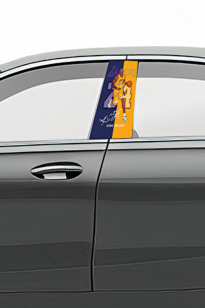 Araç Kapı Direk Kaplama Folyosu Desenli (Sağ Sol Takım) (2 Adet) - 22x50 Cm