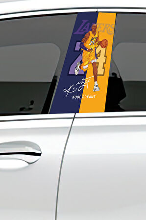 Araç Kapı Direk Kaplama Folyosu Desenli (Sağ Sol Takım) (2 Adet) - 22x50 Cm