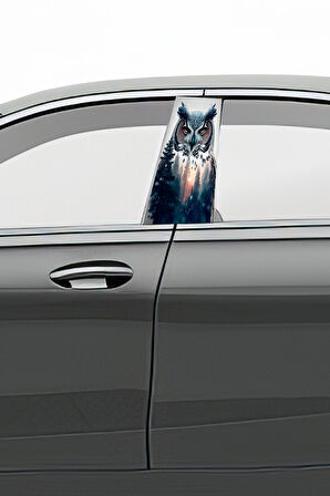 Araç Kapı Direk Kaplama Folyosu Desenli (Sağ Sol Takım) (2 Adet) - 22x50 Cm