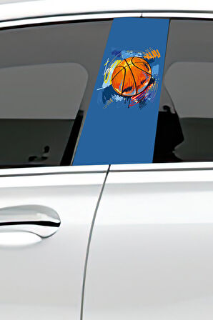 Araç Kapı Direk Kaplama Folyosu Desenli (Sağ Sol Takım) (2 Adet) - 22x50 Cm