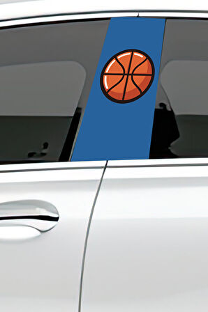 Araç Kapı Direk Kaplama Folyosu Desenli (Sağ Sol Takım) (2 Adet) - 22x50 Cm