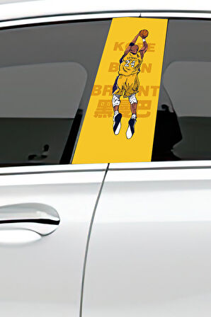 Araç Kapı Direk Kaplama Folyosu Desenli (Sağ Sol Takım) (2 Adet) - 22x50 Cm