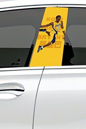 Araç Kapı Direk Kaplama Folyosu Desenli  Sağ Sol Takım 2 Adet  22x50 Cm