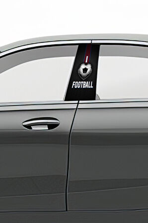 Araç Kapı Direk Kaplama Folyosu Desenli (Sağ Sol Takım) (2 Adet) - 22x50 Cm