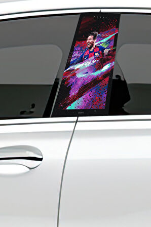 Araç Kapı Direk Kaplama Folyosu Desenli  Sağ Sol Takım 2 Adet  22x50 cm