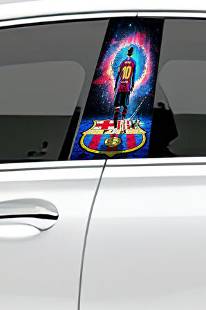 Araç Kapı Direk Kaplama Folyosu Desenli (Sağ Sol Takım) (2 Adet) - 22x50 Cm