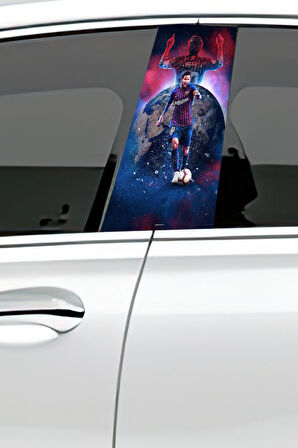 Araç Kapı Direk Kaplama Folyosu Desenli (Sağ Sol Takım) (2 Adet) - 22x50 Cm