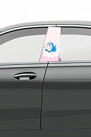 Araç Kapı Direk Kaplama Folyosu Desenli (Sağ Sol Takım) (2 Adet) - 22x50 Cm