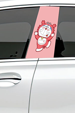 Araç Kapı Direk Kaplama Folyosu Desenli (Sağ Sol Takım) (2 Adet) - 22x50 Cm