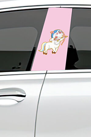 Araç Kapı Direk Kaplama Folyosu Desenli (Sağ Sol Takım) (2 Adet) - 22x50 Cm