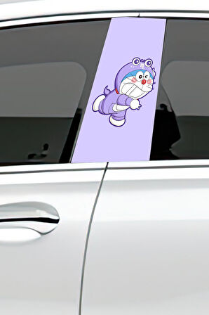 Araç Kapı Direk Kaplama Folyosu Desenli (Sağ Sol Takım) (2 Adet) - 22x50 Cm