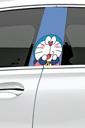 Araç Kapı Direk Kaplama Folyosu Desenli (Sağ Sol Takım) (2 Adet) - 22x50 Cm