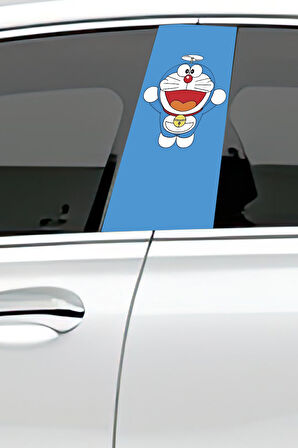 Araç Kapı Direk Kaplama Folyosu Desenli (Sağ Sol Takım) (2 Adet) - 22x50 Cm