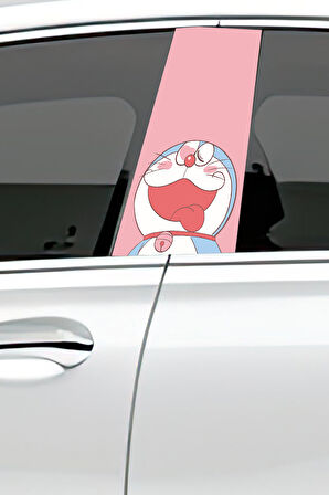 Araç Kapı Direk Kaplama Folyosu Desenli (Sağ Sol Takım) (2 Adet) - 22x50 Cm