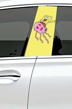 Araç Kapı Direk Kaplama Folyosu Desenli (Sağ Sol Takım) (2 Adet) - 22x50 Cm