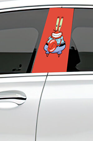 Araç Kapı Direk Kaplama Folyosu Desenli (Sağ Sol Takım) (2 Adet) - 22x50 Cm