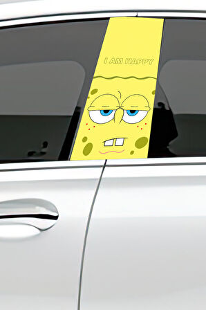 Araç Kapı Direk Kaplama Folyosu Desenli (Sağ Sol Takım) (2 Adet) - 22x50 Cm